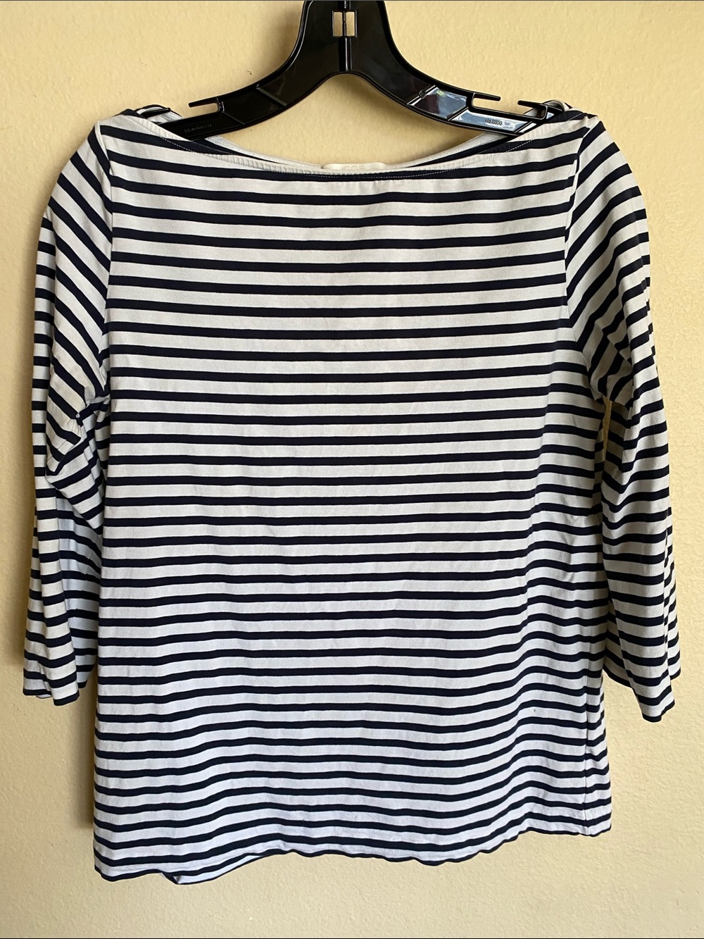 COS Navy & White Striped Boatneck Tee